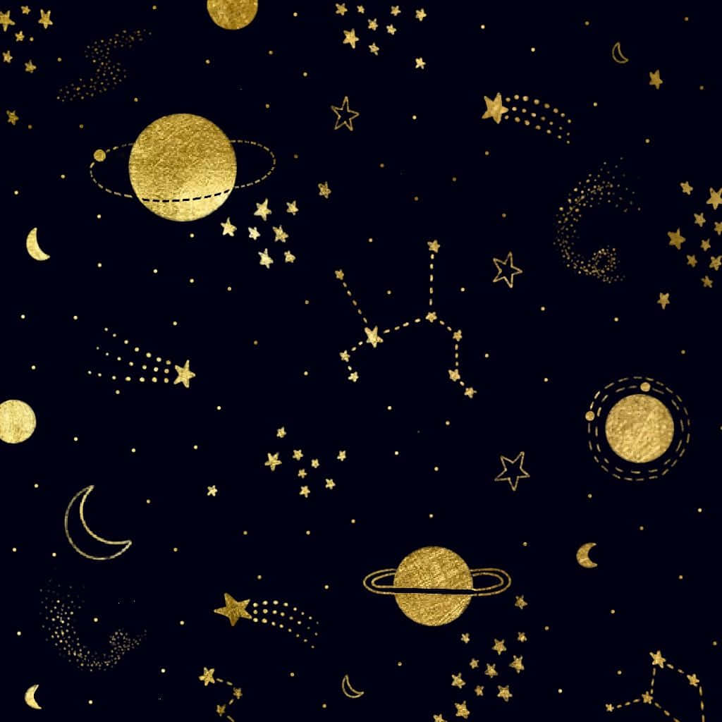 Black And Gold Aesthetic Wallpaper