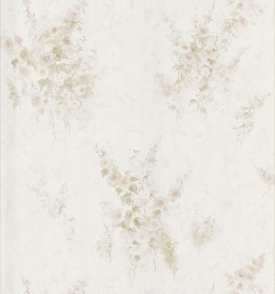 Wisteria White Wash Floral Modern Wallpaper By