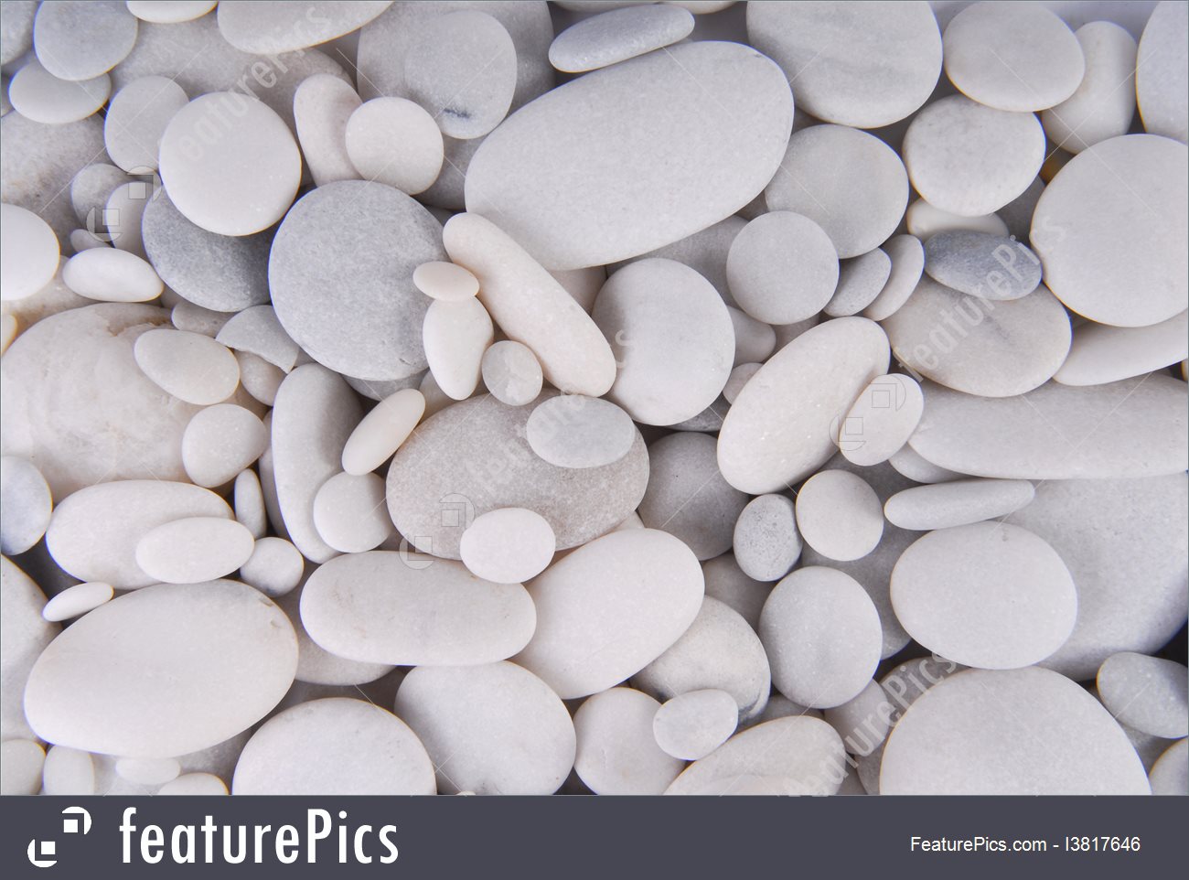Texture White Pebbles Stones Background Stock Photo I3817646 At