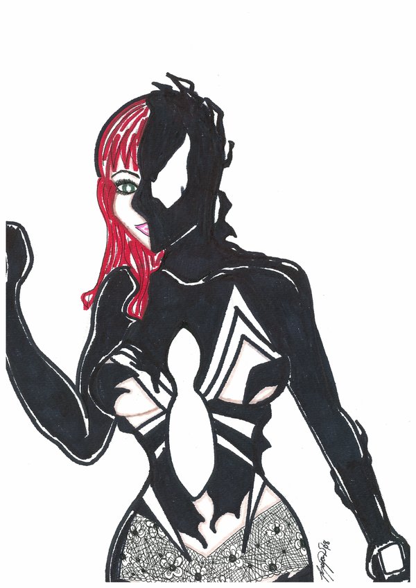 Mary Jane Is Being Venom By Jokerharley2345