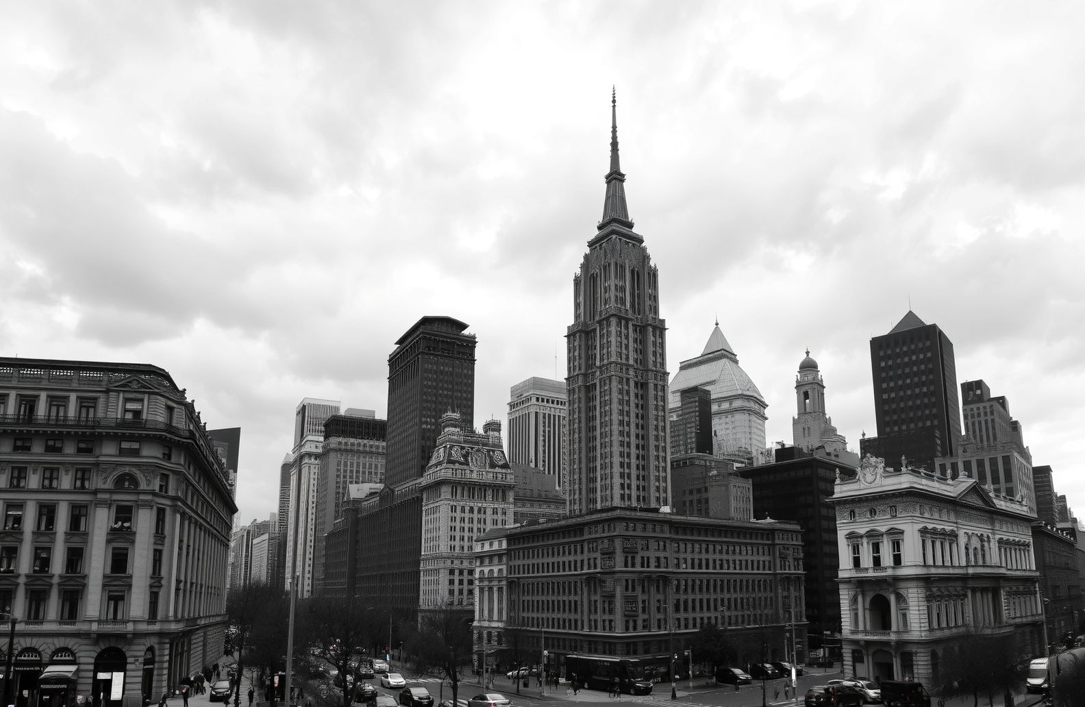 Black And White City Wallpaper