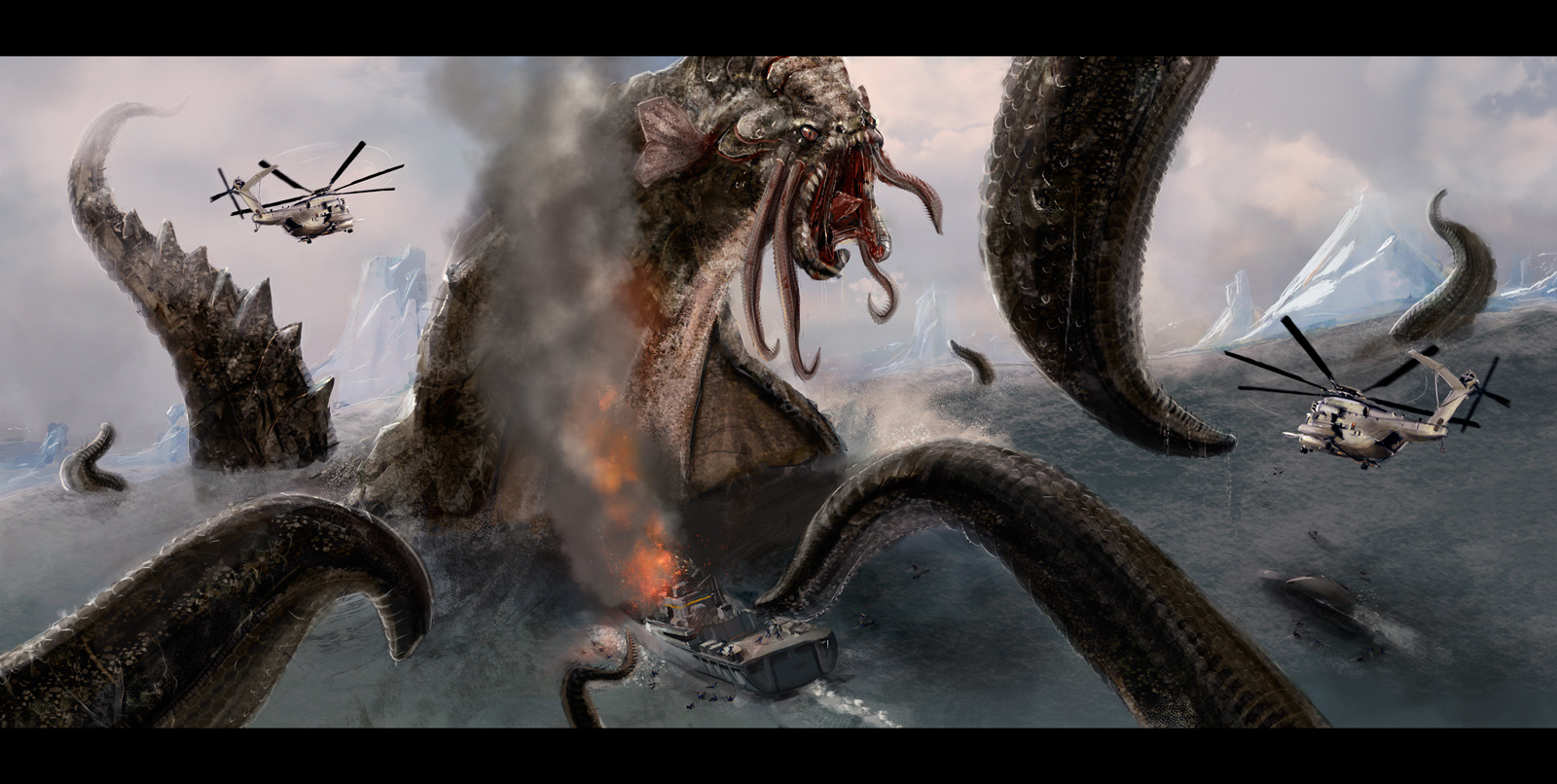 The Kraken Wakes Puter Wallpaper Desktop Background