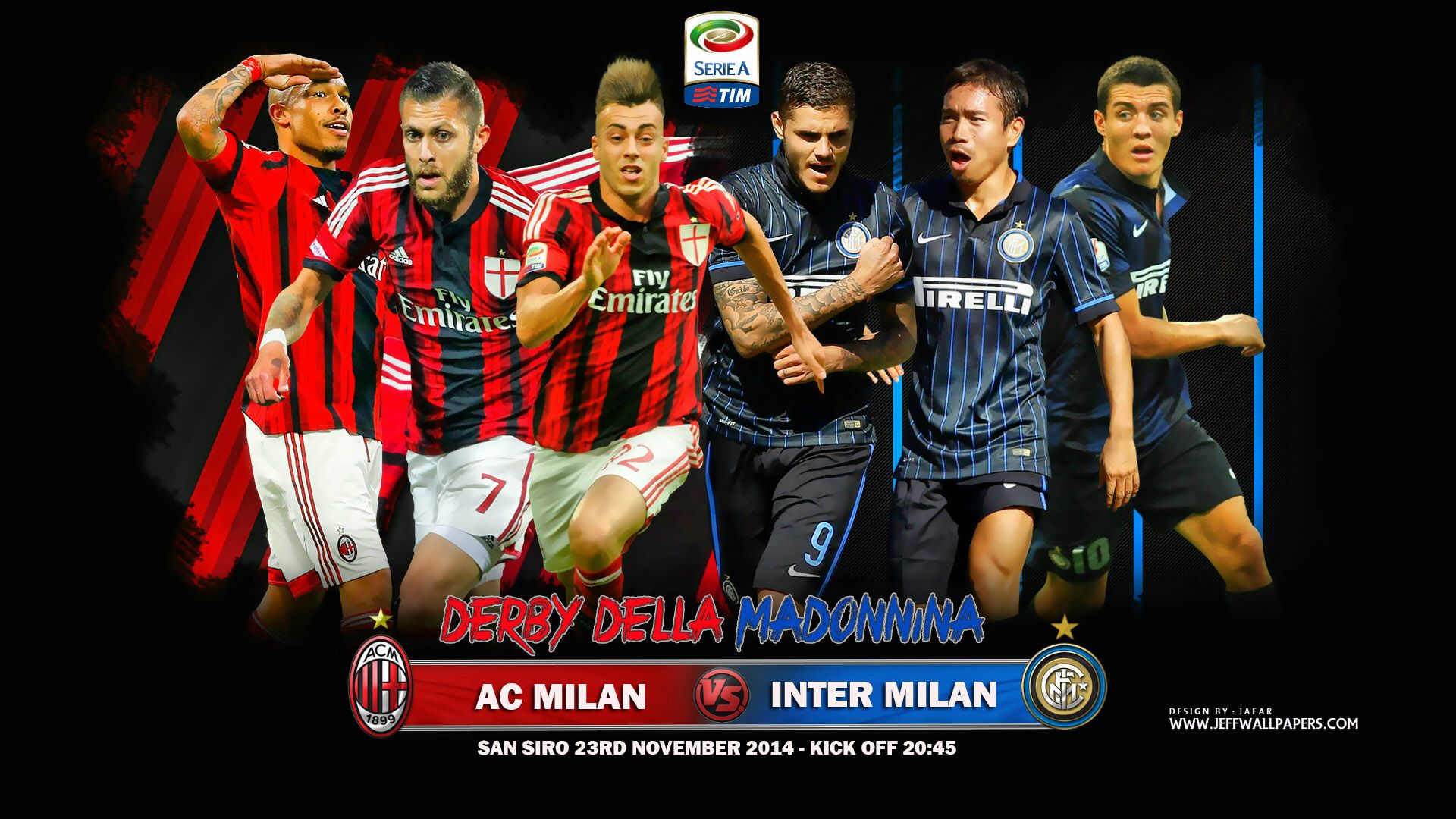 AC Milan vs Inter Milan 2014 2015 Derby Della Madonnina Wallpaper 1920x1080