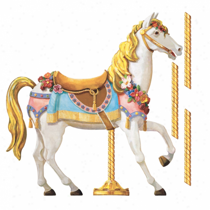Carousel Horse Giant Wall Decal