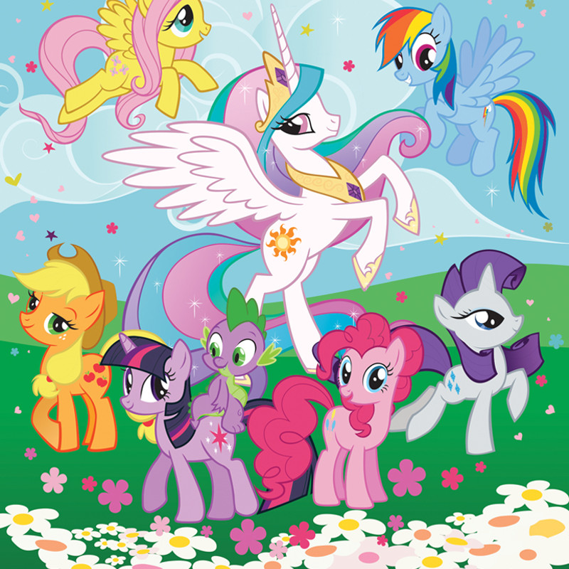 Walltastic My Little Pony Friendship Is Magic Wallpaper Mural