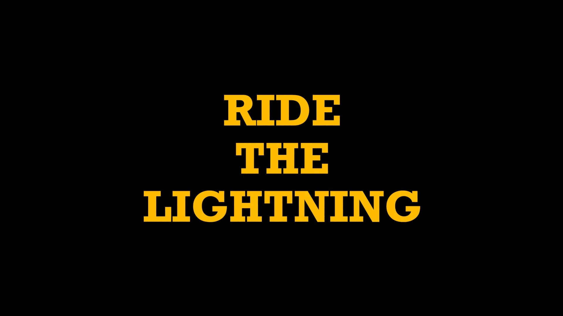 metallica ride the lightning banner