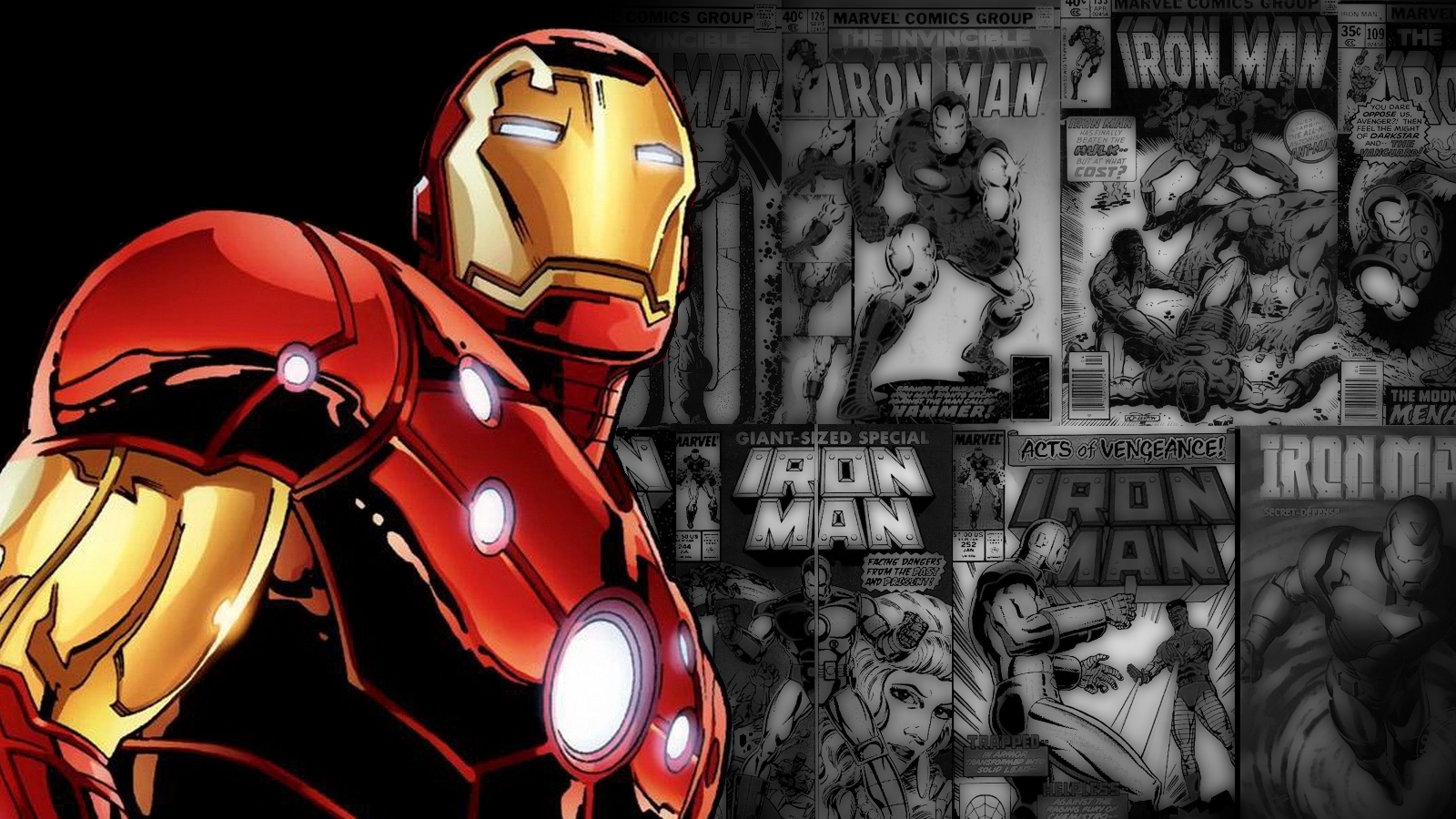 Rendered Bits Iron Man Ic Wallpaper