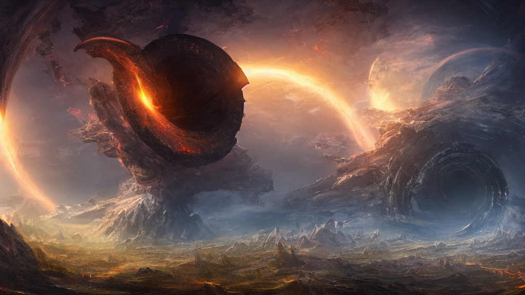 Prompthunt Black Hole Civilization Fantasy Artwork Very