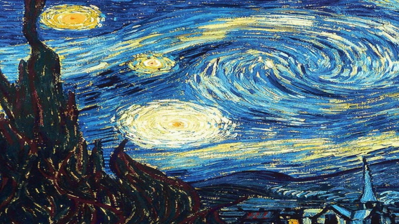Van Gogh Starry Night Paintings iPhone Wallpaper