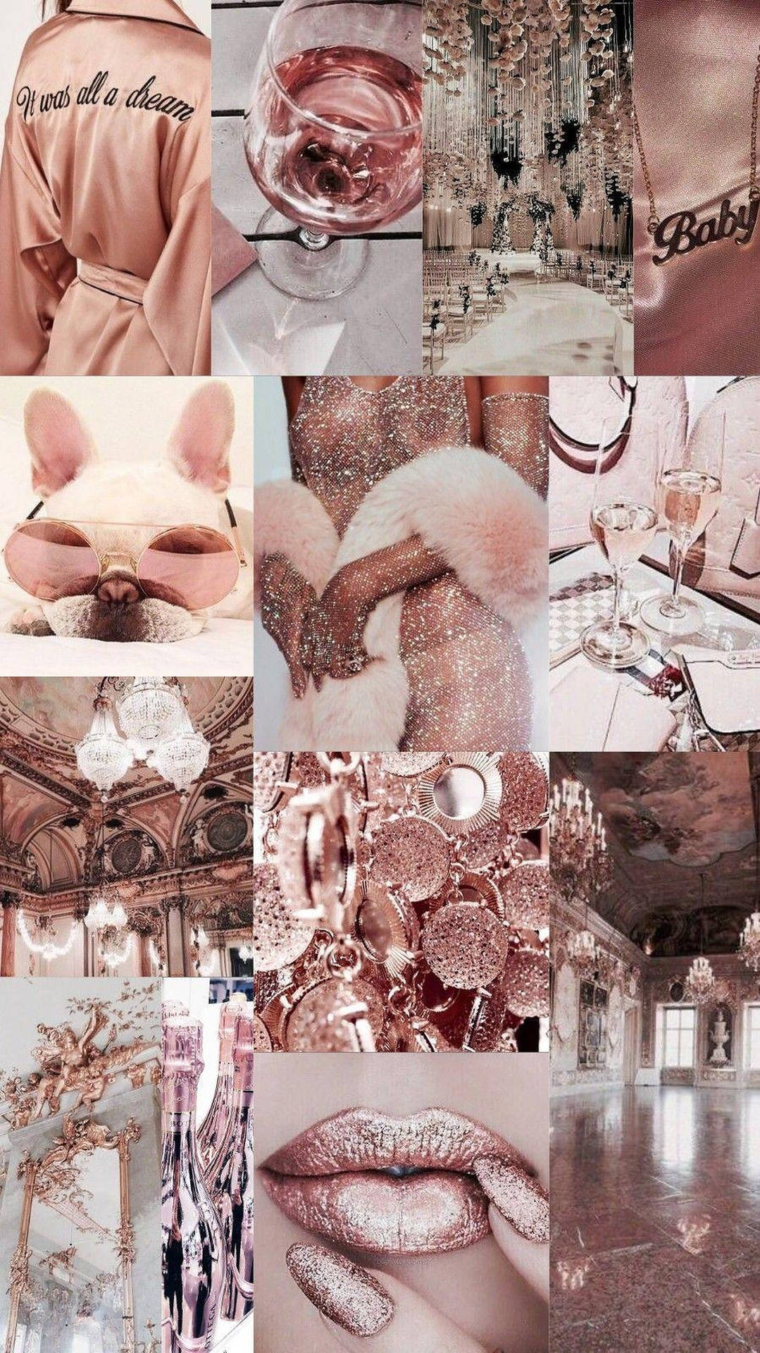 Rose Gold Aesthetic Picture Wallpaper