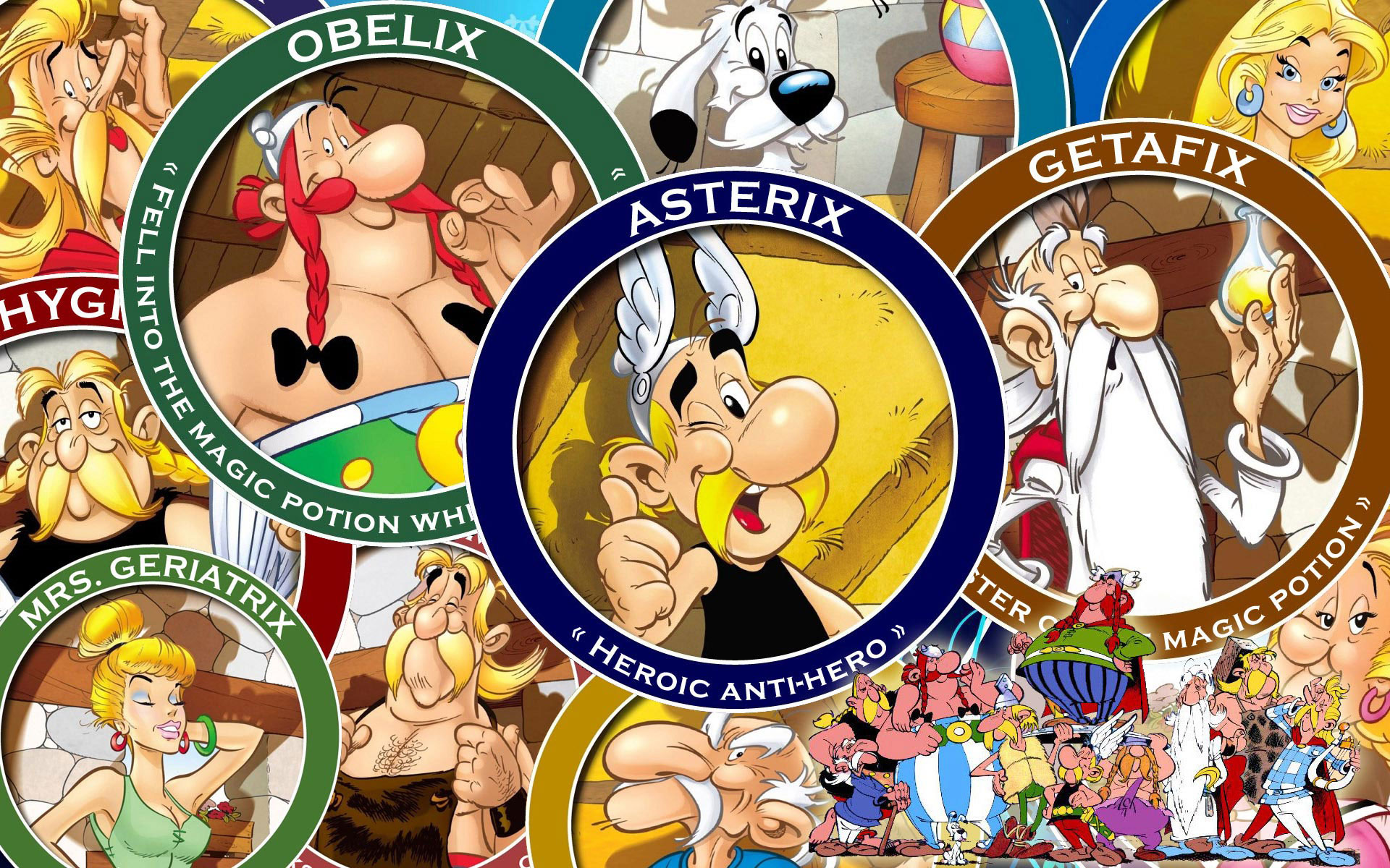 Wallpaper Asterix And Obelix Characters