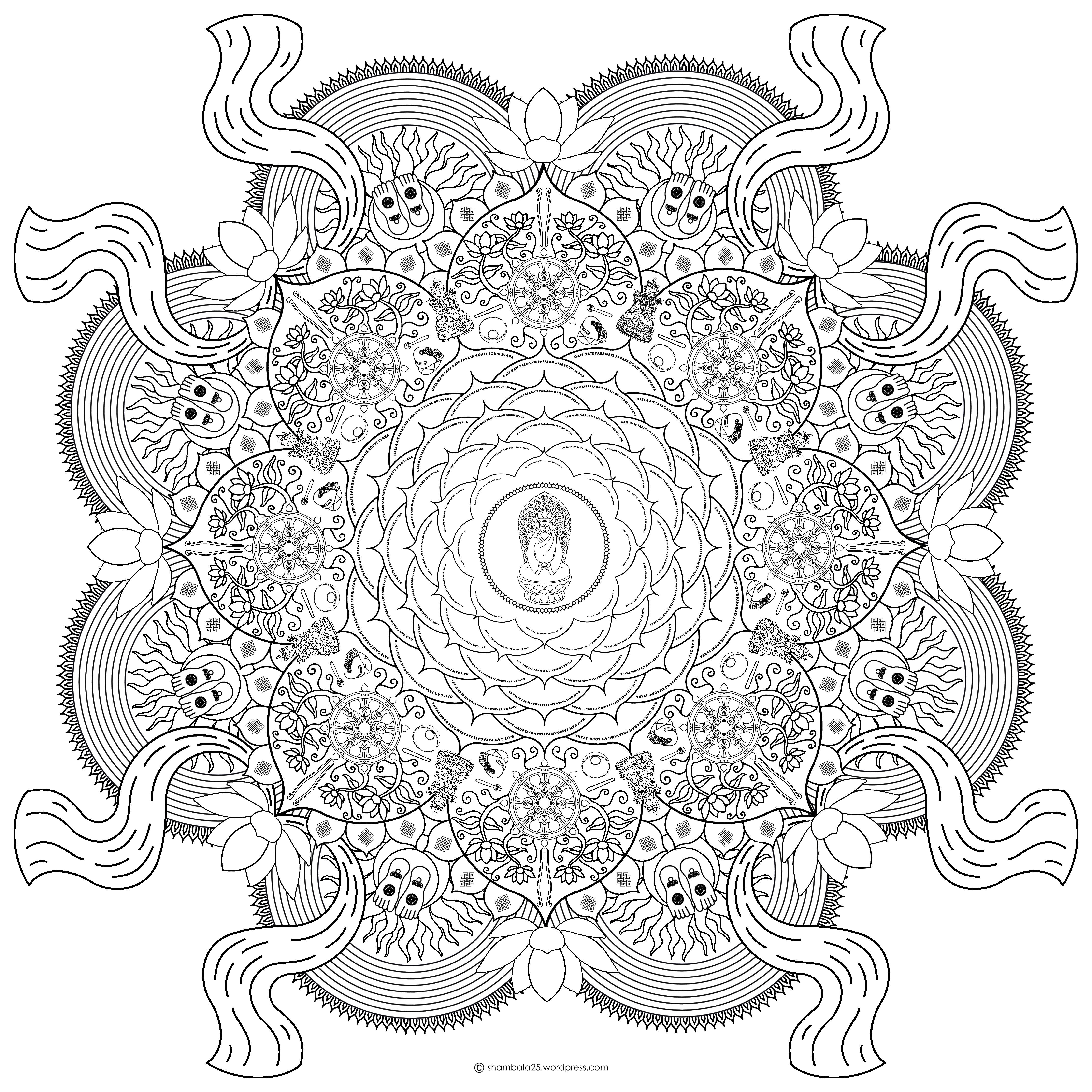 Download Mandala Coloring Wallpaper - WallpaperSafari