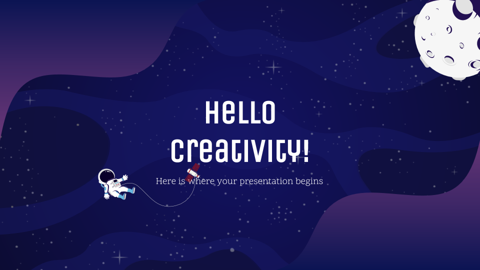 Galaxy Gradient   Free Presentation Template for Google Slides and