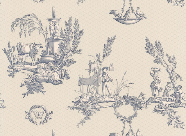 Toile Scenic Wallpaper Contemporary By Overstock