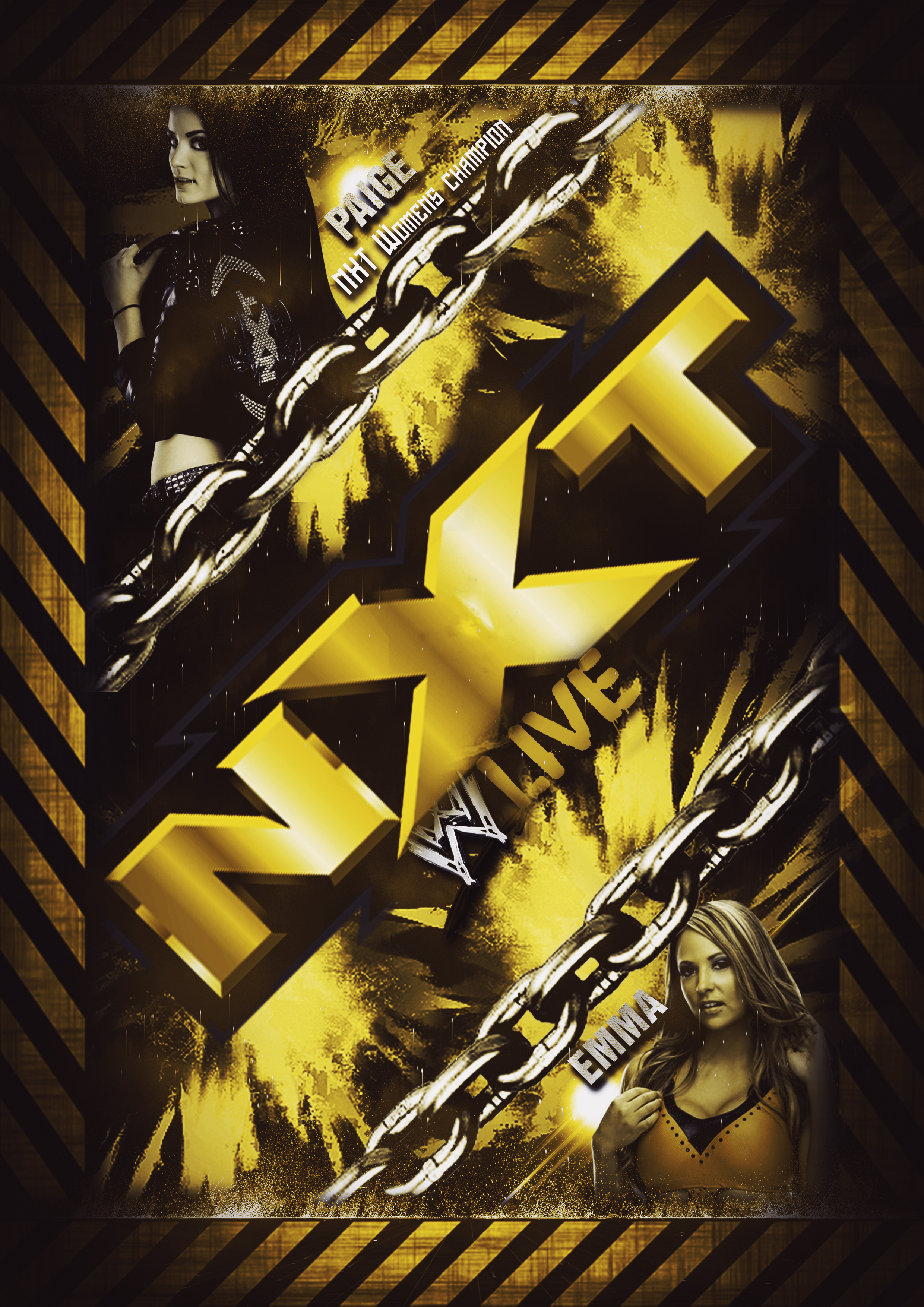 Wwe Nxt Live Event Custom Poster By Bullcrazylight
