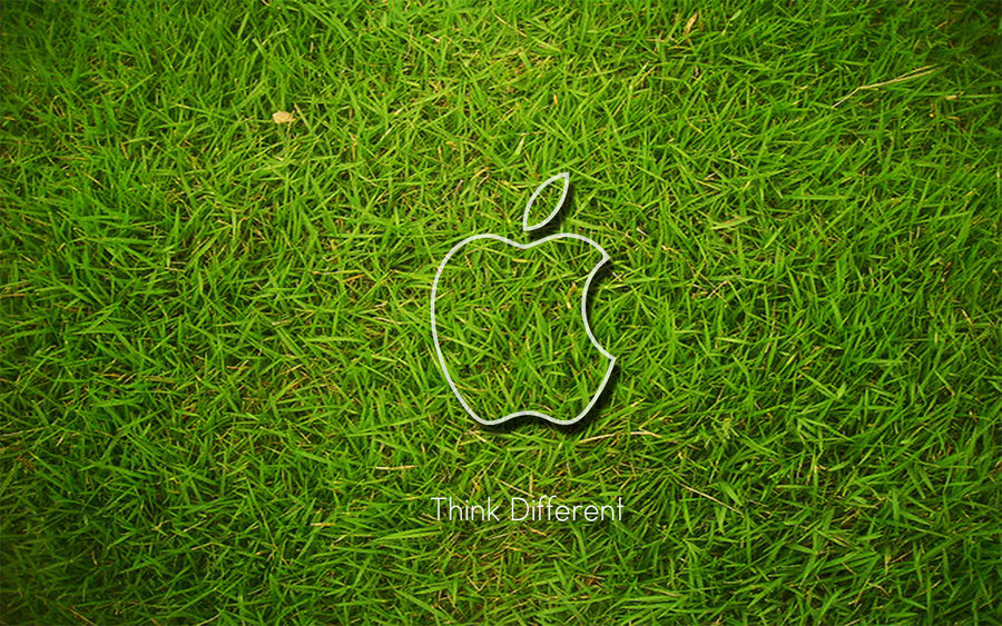 Apple Wallpaper Grass Apple grass by bveffects