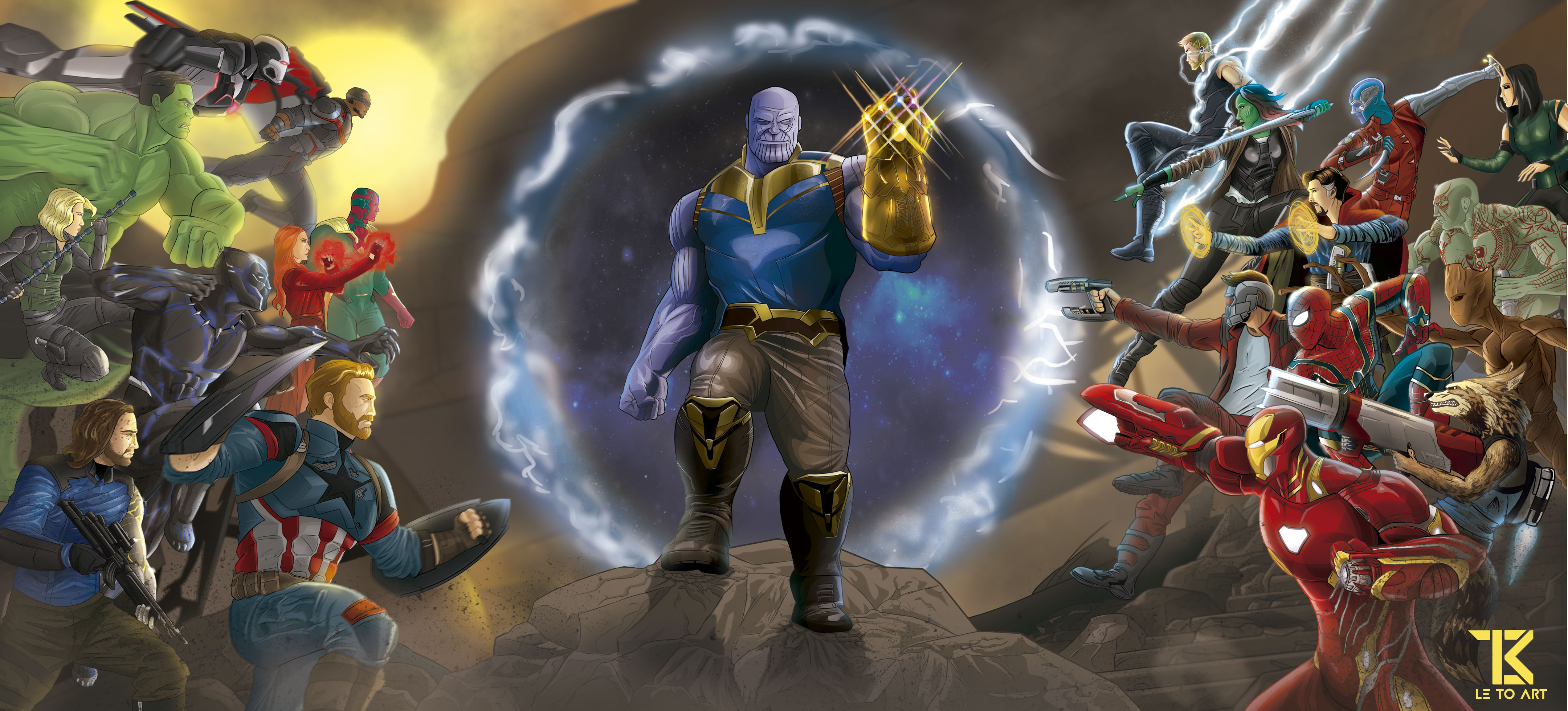 Marvel Avengers Infinity War Fan Art Wallpaper HD Superheroes