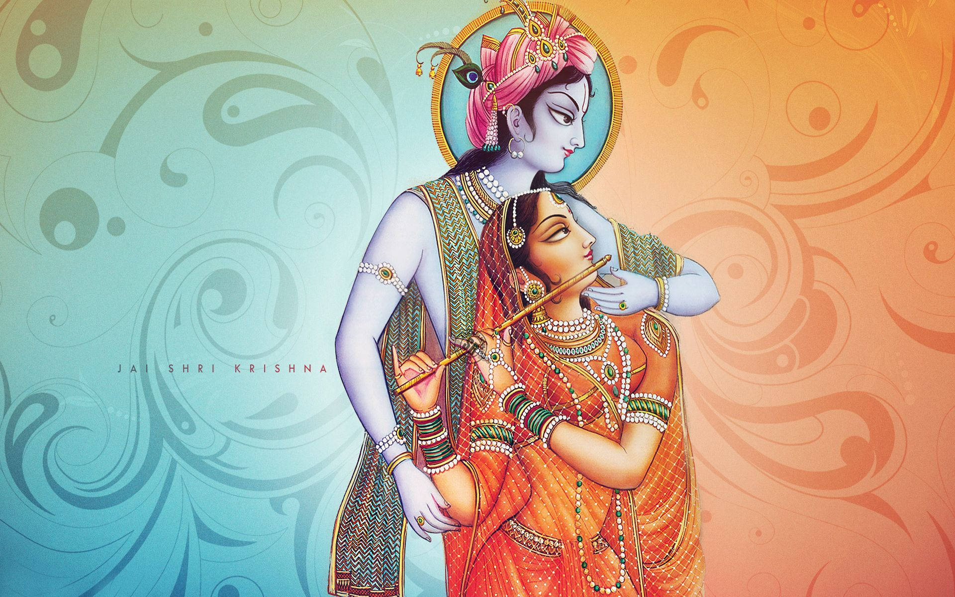 Cute Radha Krishna Wallpaper