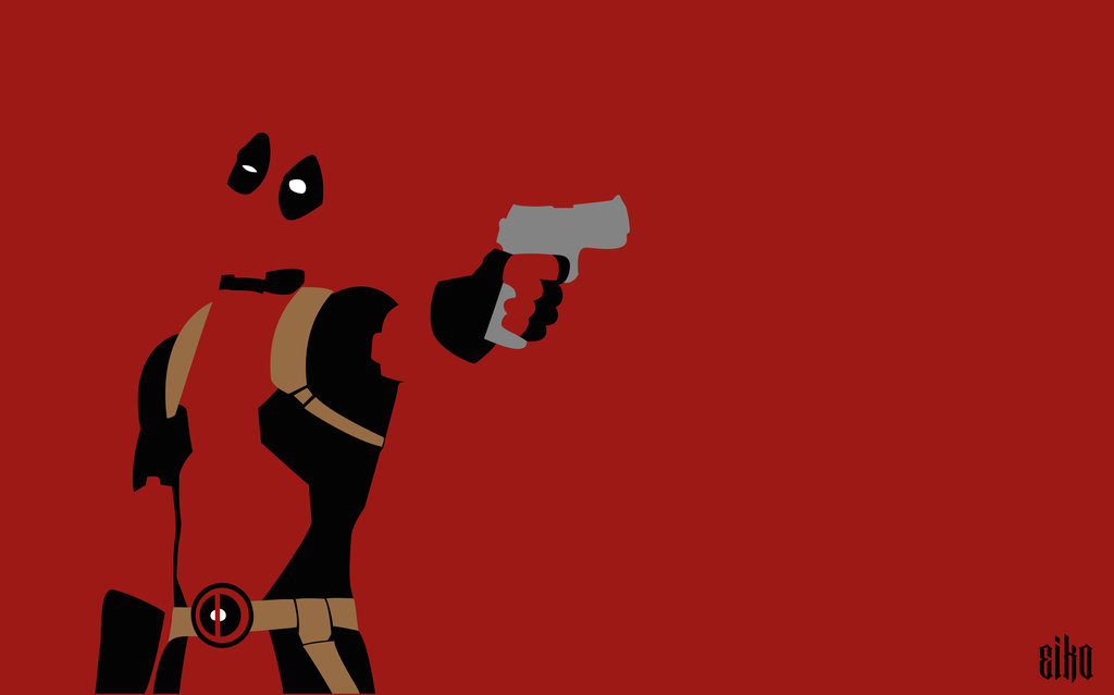 Wallpaper Deadpool Minimalist By Malowsdrawing