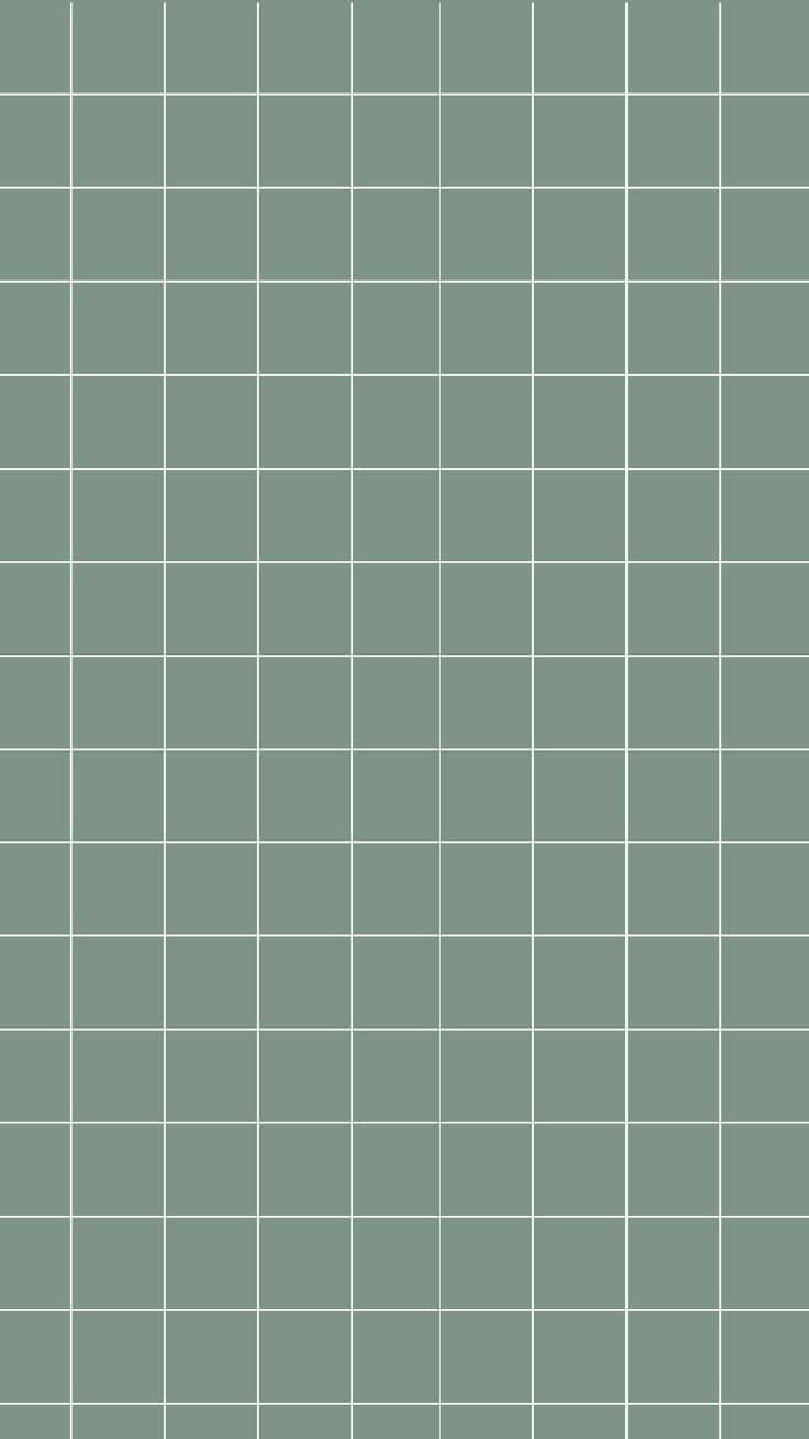 Slate Green Grid Wallpaper Simple