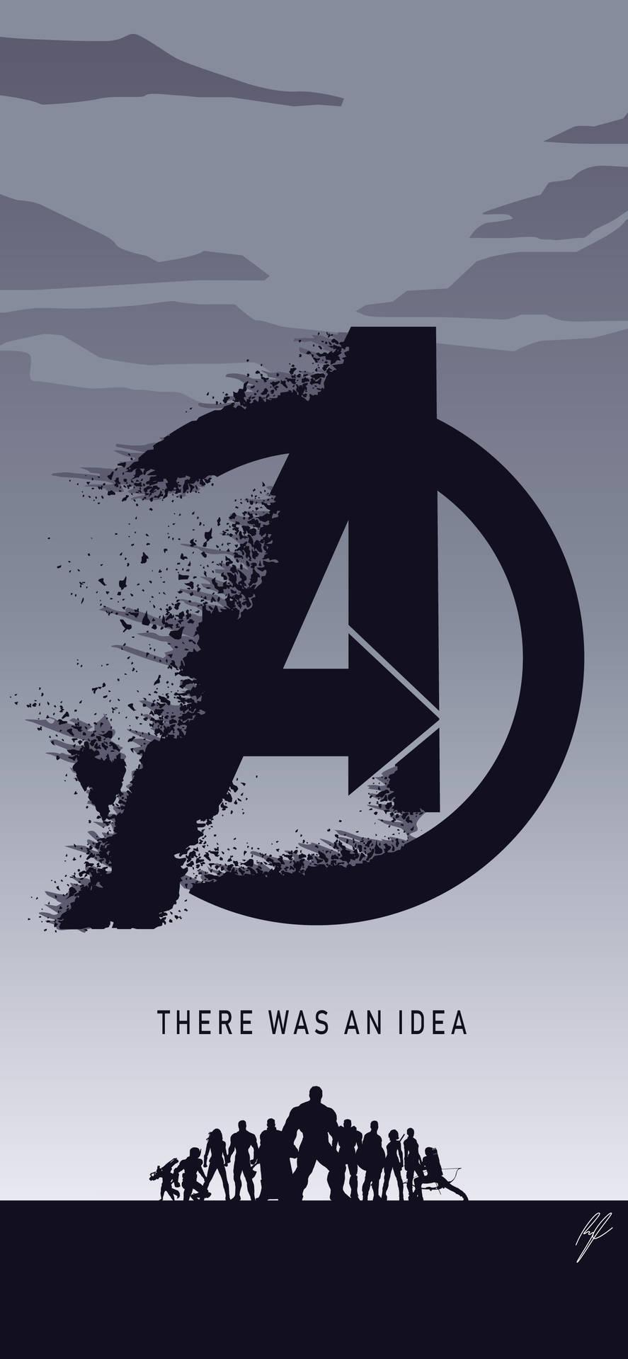 Download Avengers Logo Marvel iPhone X Wallpaper