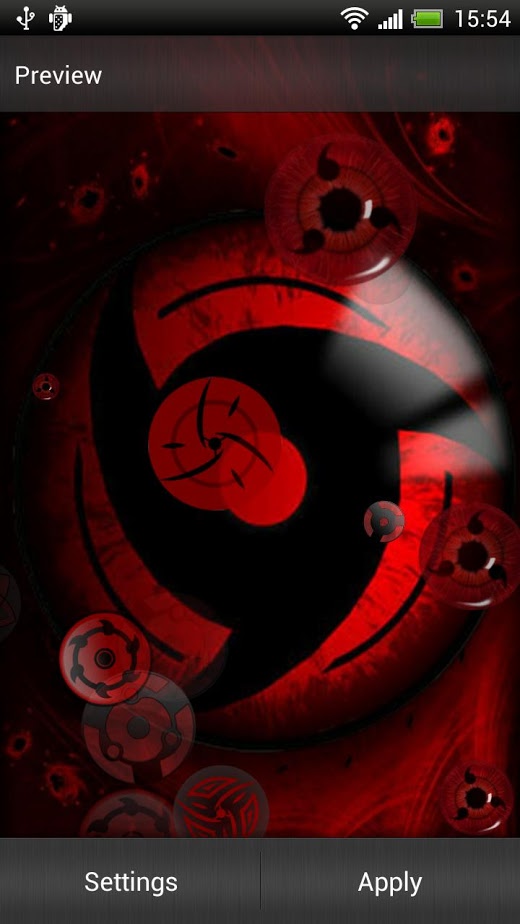 Look Into The Sharingan Eye Live Wallpaper Is A Perfect