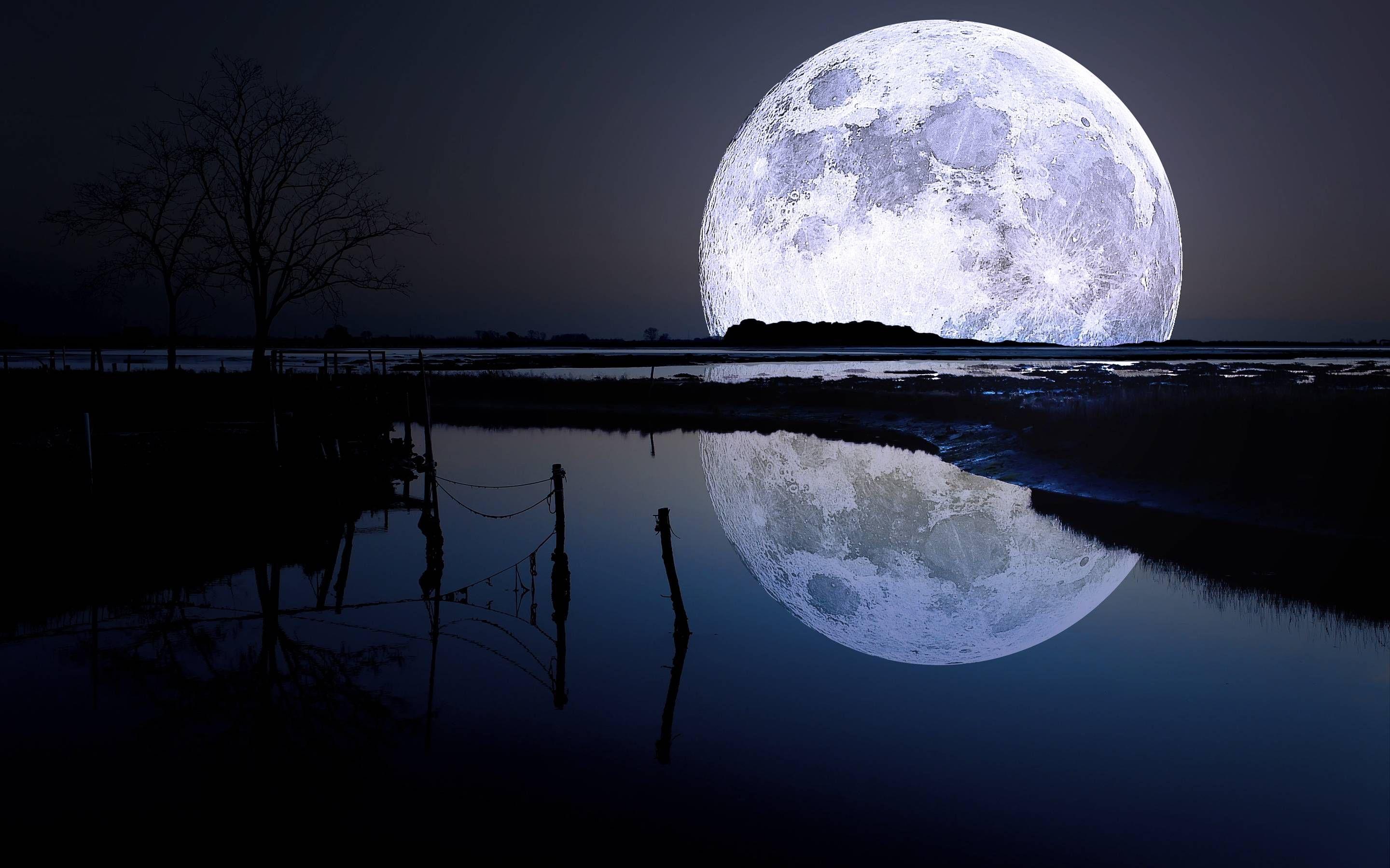 Full Moon Wallpaper Pics On The Water