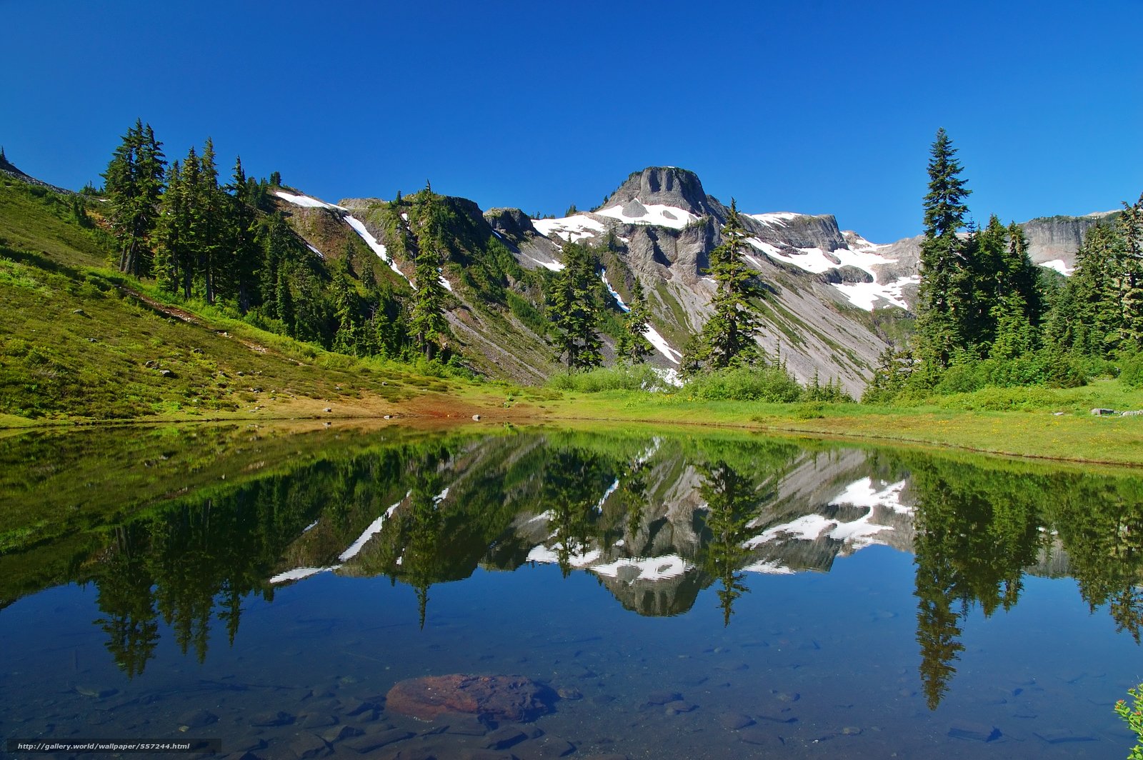 the North Cascades Washington State landscape free desktop wallpaper