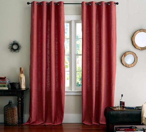 Matching Curtains And Drapes Adorn The Windows Decorating Ideas