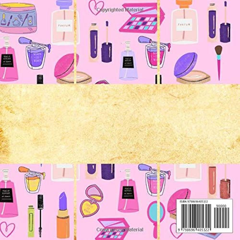 Beauty Cosmetics And Makeup Decorative Scrapbook Paper