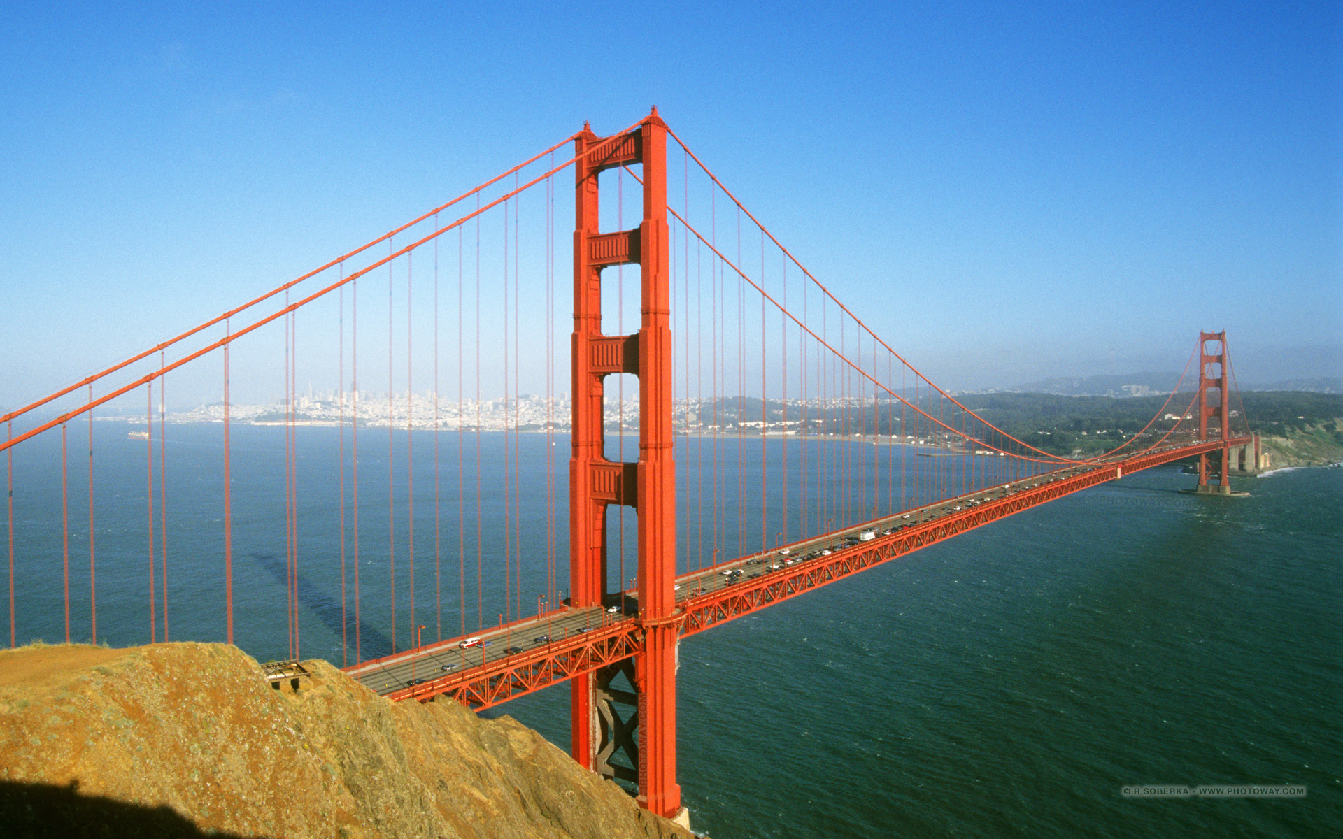Background Of The Day Golden Gate Bridge United States America