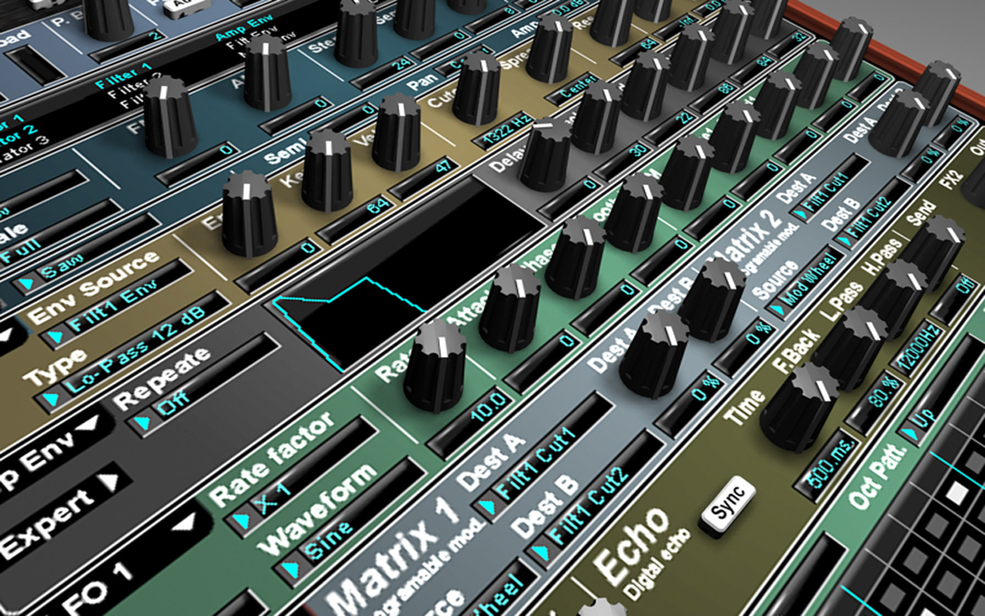 Audio Synthesizer Wallpaper