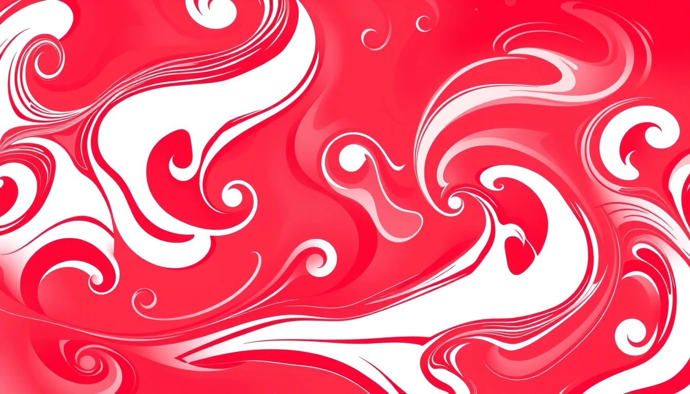 Red And White Background