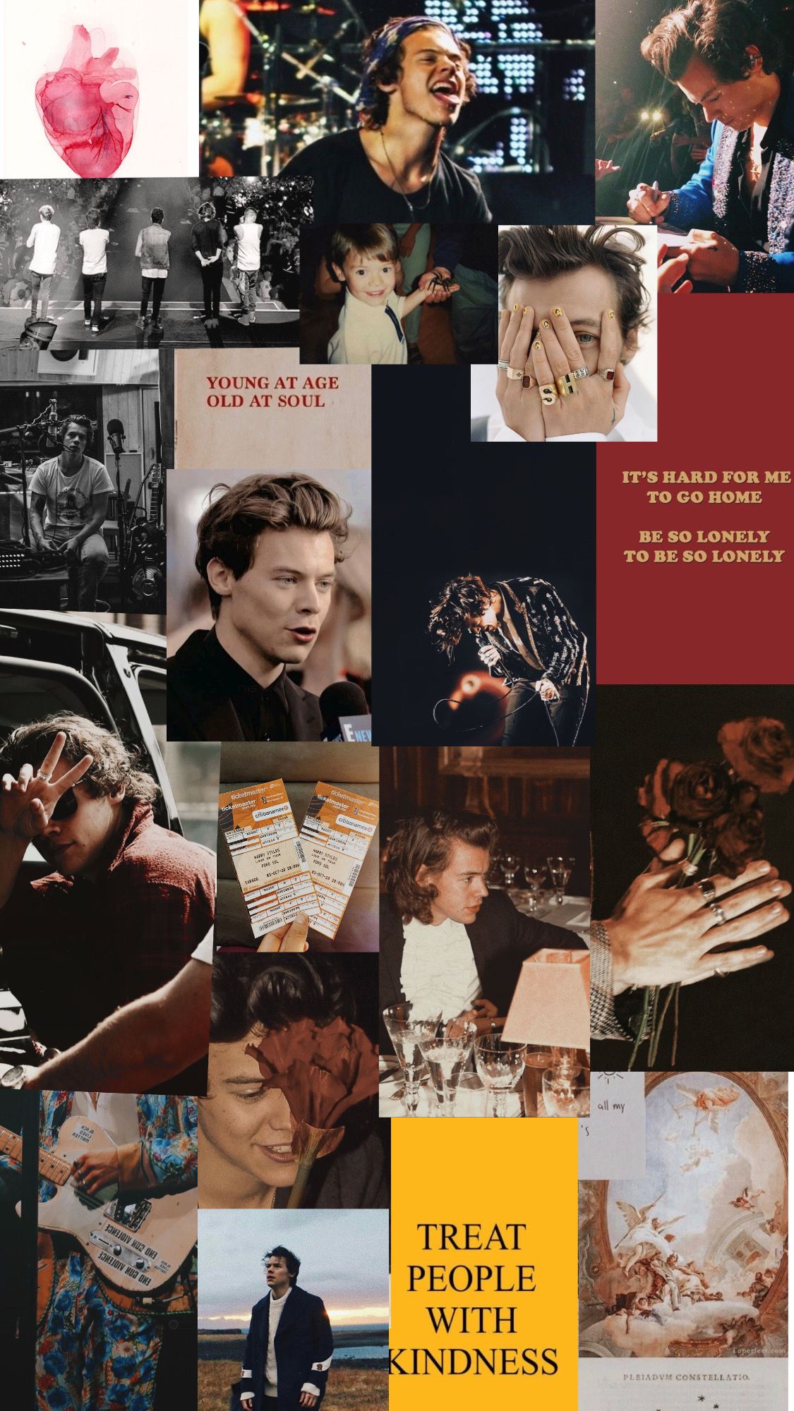 Harry Styles Collage Wallpaper
