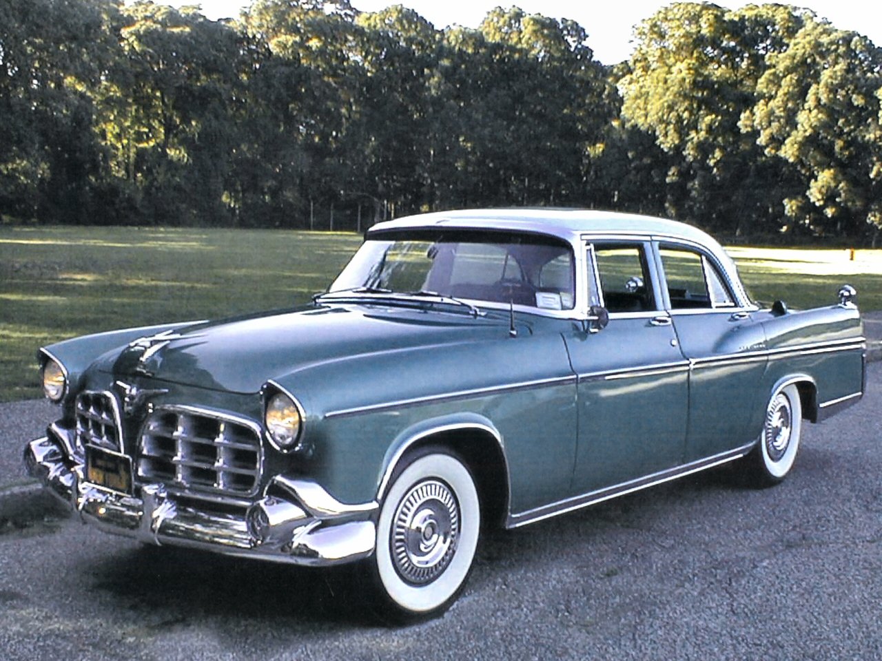 1956 Imperial 4 Door Sedan Grey Fvl   Transport Wallpaper Image