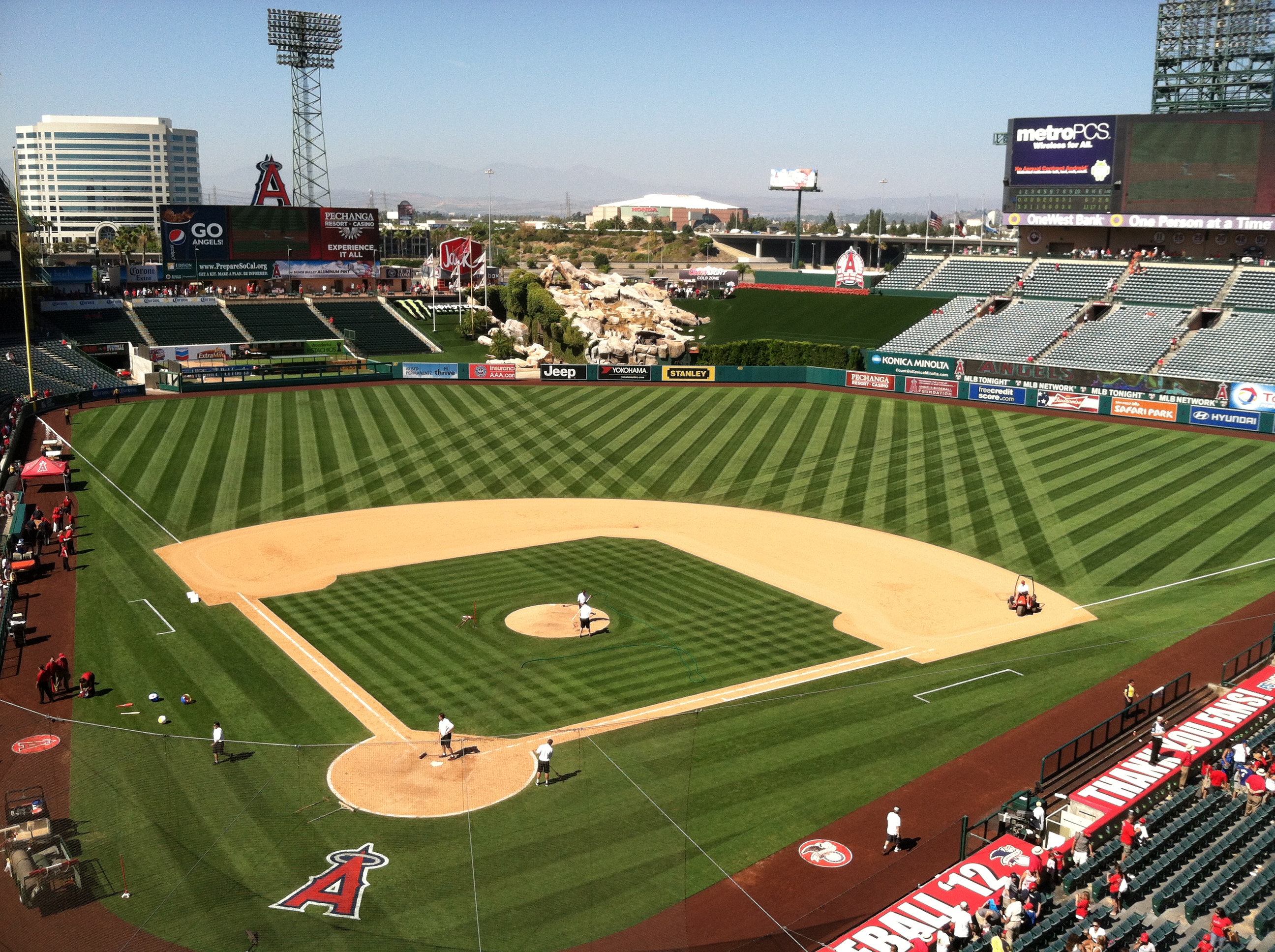 Angels Baseball Stadium Wallpaper The Field Of Angel By