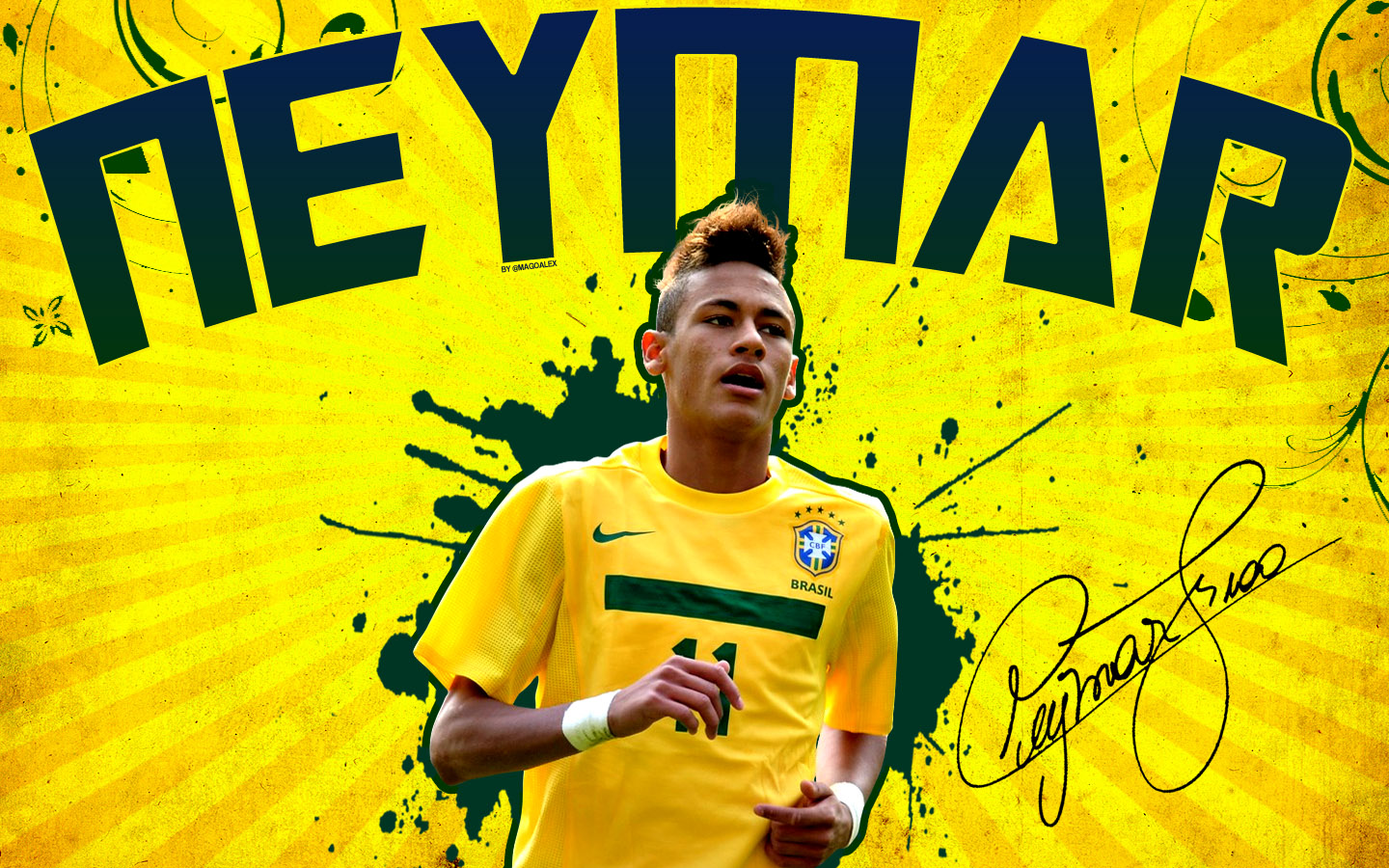 Neymar Brazil Wonder Kid Wallpaper HD