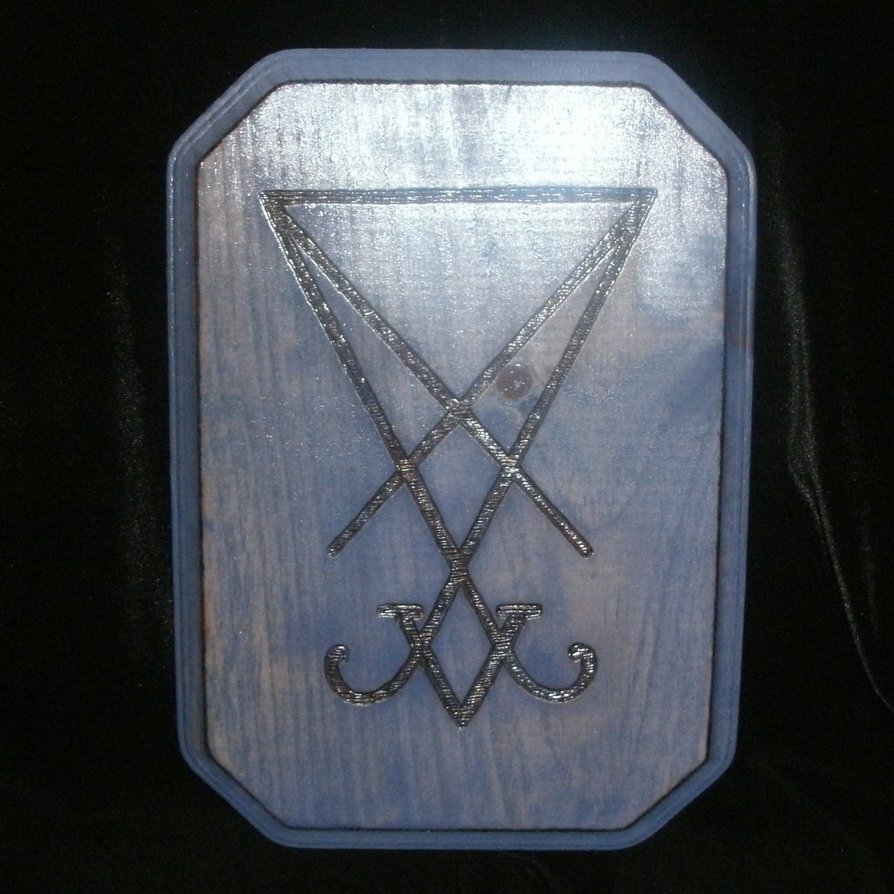 Sigil Of Lucifer Wallpaper Plaque By