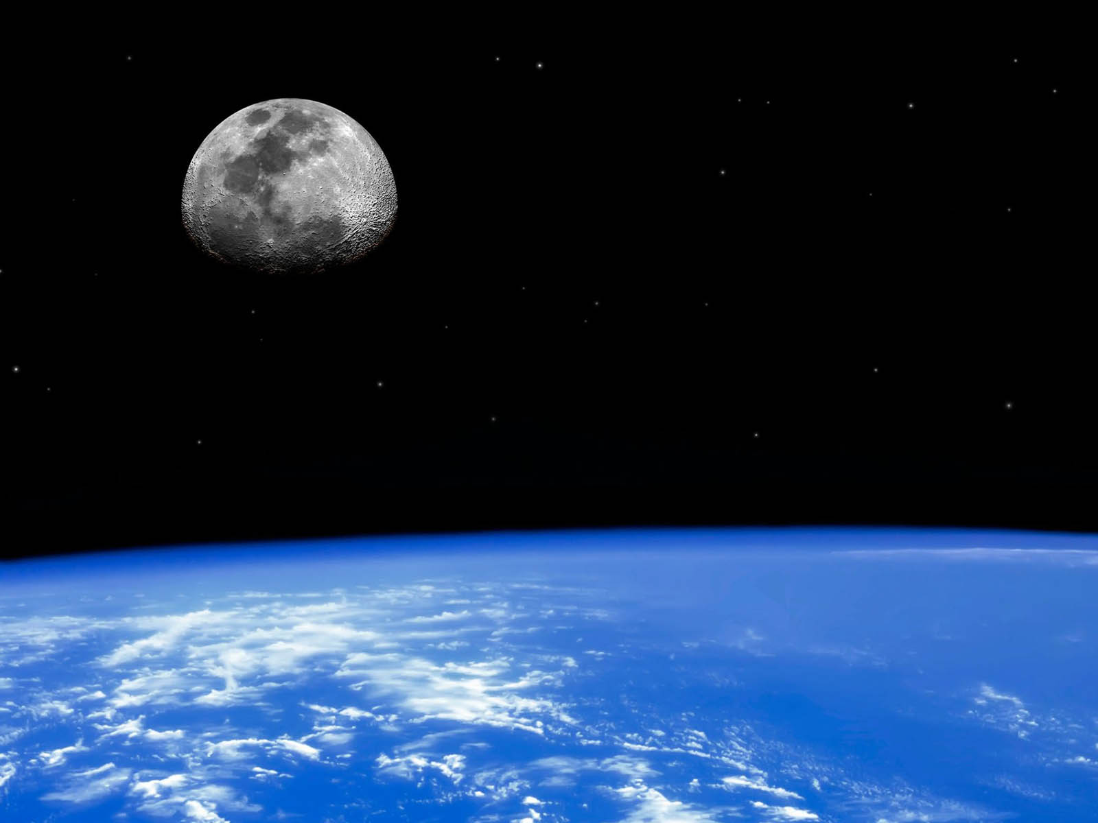 wallpapers Earth And Moon Wallpapers