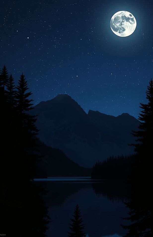 Mountain Night Wallpaper