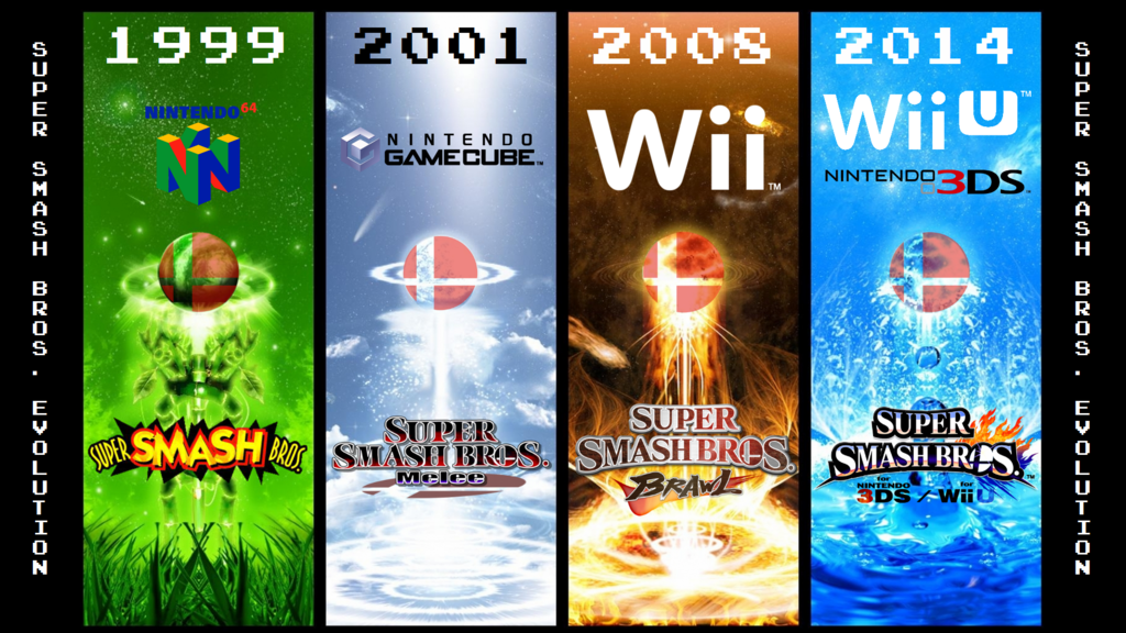 Super Smash Bros Evolution Wallpaper By Thewolfbunny
