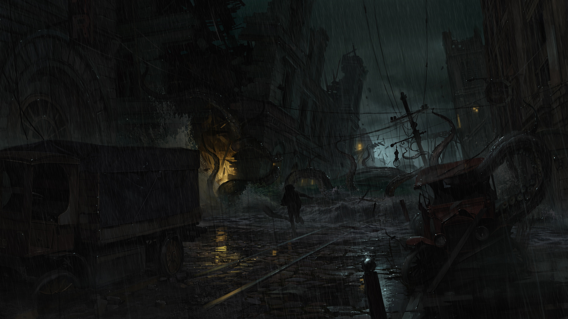 Monsters Attack Wallpaper From The Sinking City Gamepressure