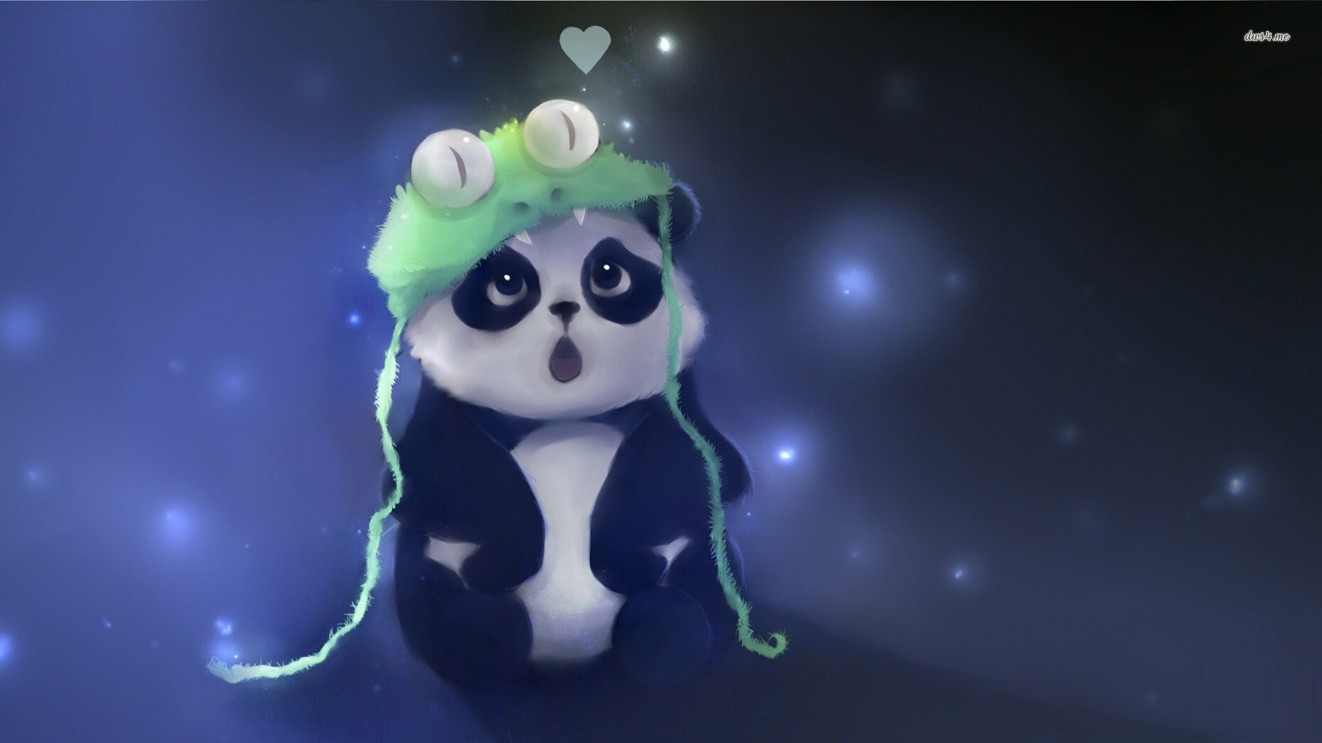 Cute Cartoon Panda Wallpaper Image