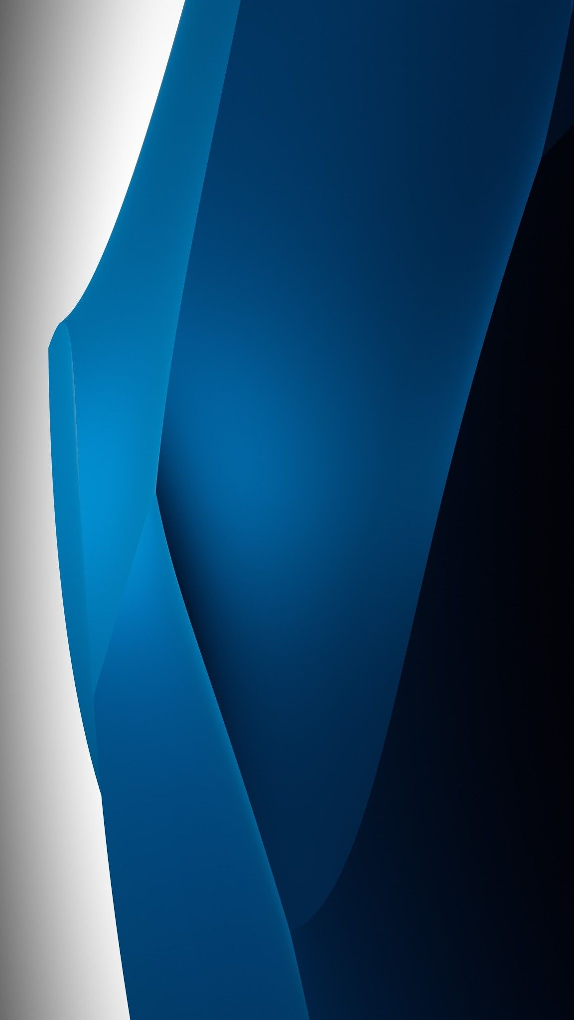 Black & Blue Abstract Shape 4K Phone Wallpaper