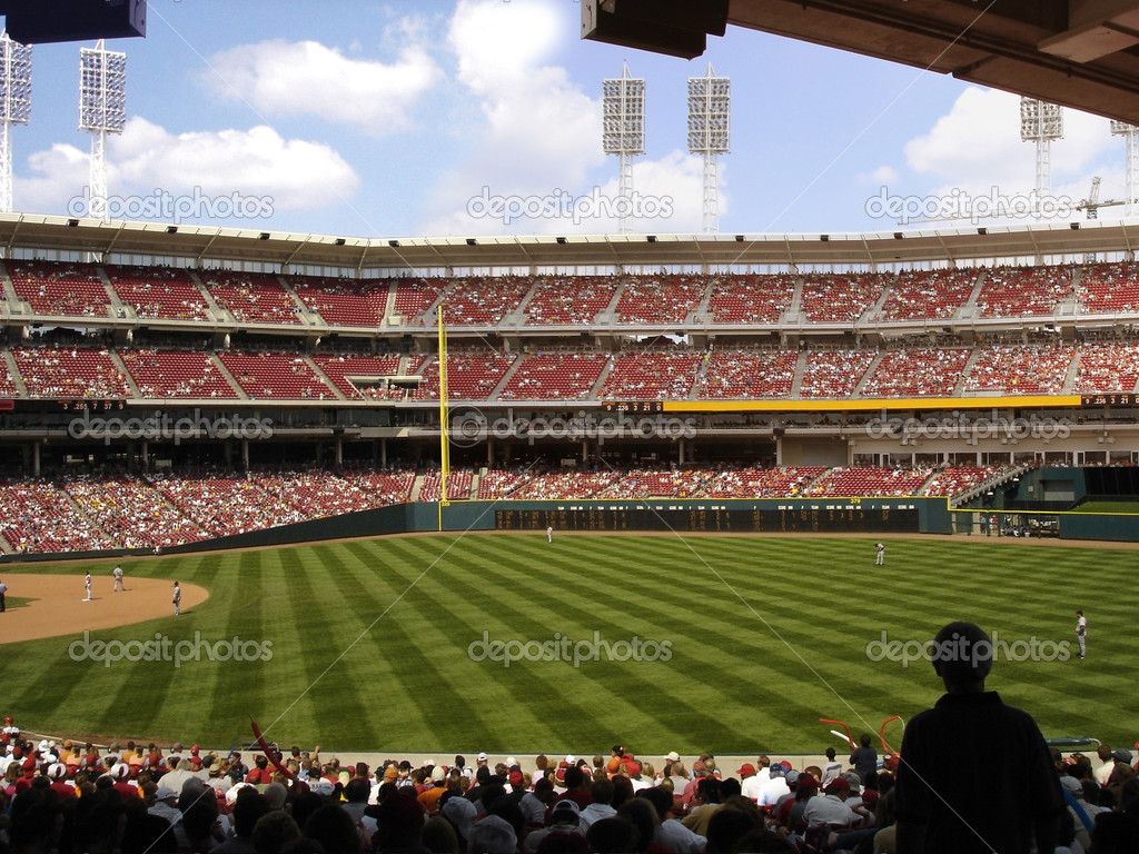 Baseball Stadium Crowd Background With