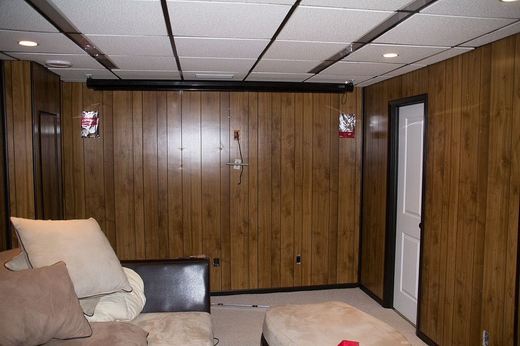 Using Paintable Wallpaper To Cover Wood Paneling For The Home