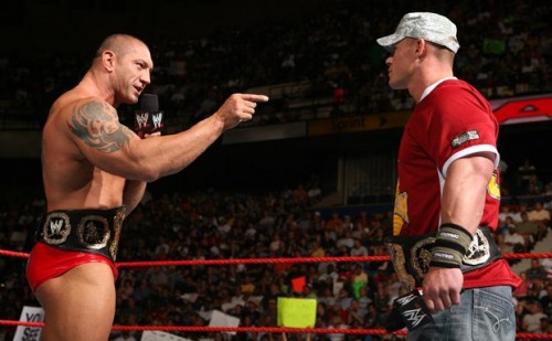 Batista Vs John Cena Wallpaper Wrestling Stars