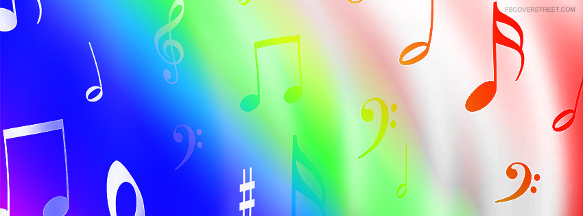 Colorful Music Notes Wallpaper