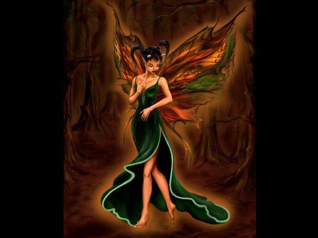 dark fairies and angels wallpaper