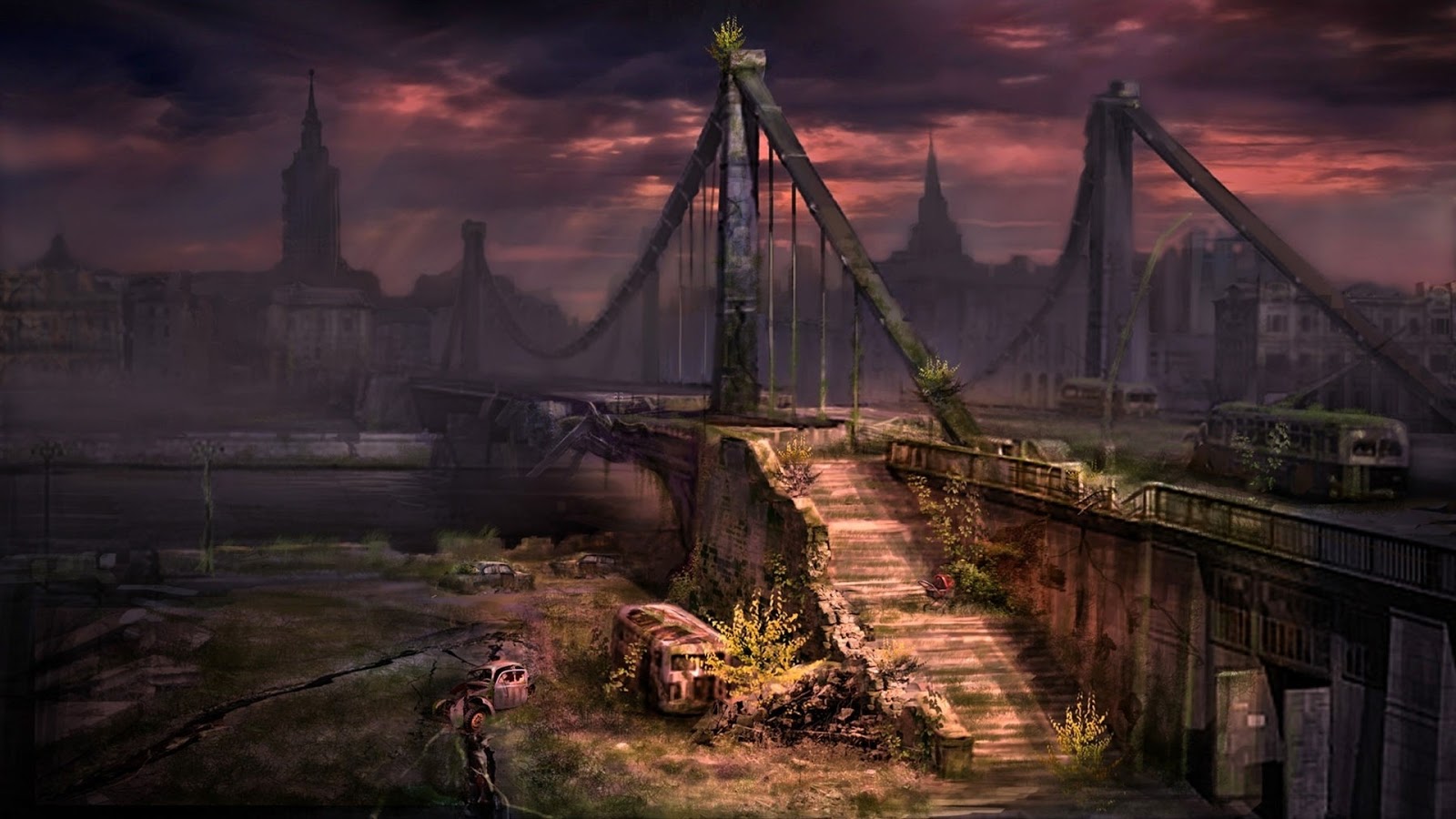 Apocalyptic Dark Scene Desktop Wallpaper And Background